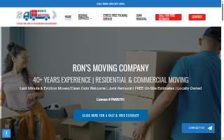 Ron's Moving Company website