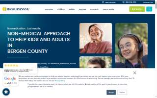 Brain Balance Center of Bergen County website
