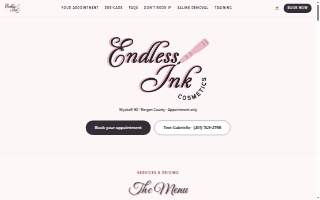 Endless Ink Cosmetics website