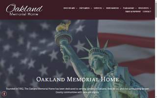 Oakland Memorial Home of Waldwick website