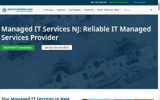 Powersolution.com - New Jersey Managed & Co-managed IT Services, Support, Consulting & Cybersecurity of West New York website