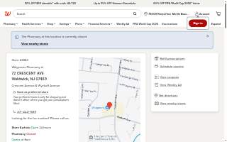 Walgreens of Waldwick website