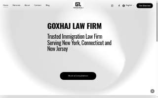 GOXHAJ Law Firm PLLC website