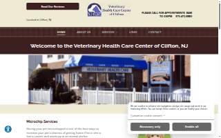 Veterinary Healthcare Center Of Clifton Inc website