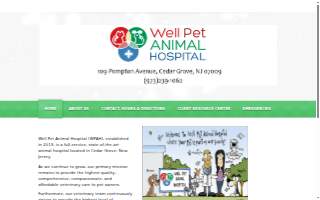 Well Pet Animal Hospital website