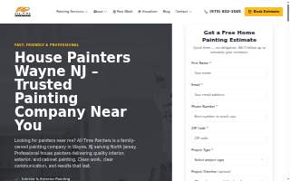 All Time Painters, LLC website