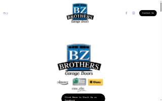 BZ Brothers Garage Doors website