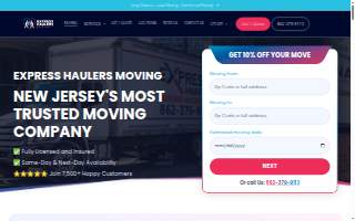Express Haulers Moving website