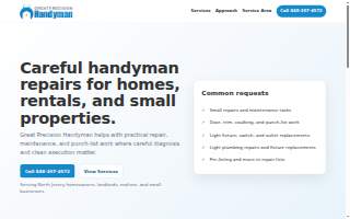 Great Precision Handyman website