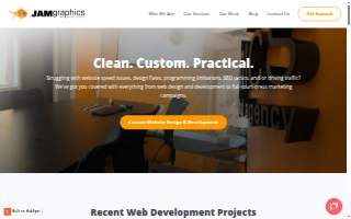 JAM Graphics website