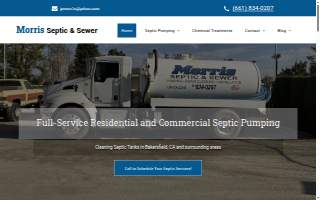 Morris Septic Service of Wayne website