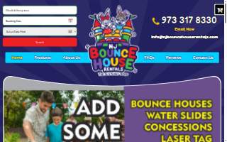 NJ Bounce House Rentals website