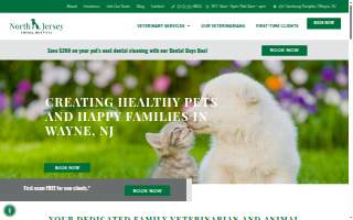 North Jersey Animal Hospital website