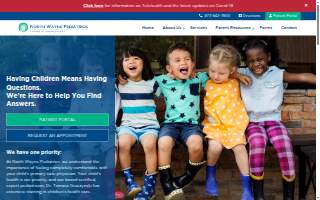 North Wayne Pediatrics website