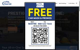 Prestige Auto Spa Wayne website