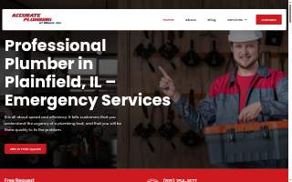Accurate Plumbing & Drain Cleaning website