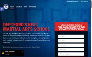 Brnich Karate Academy website