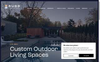 Budd Pools & Spas website