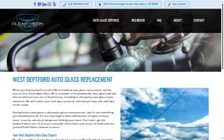Clear Vision Auto Glass of West Deptford website