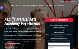 Family Martial Arts and Fitness website
