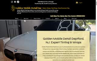 Golden Mobile Detail Inc. - Luxury Window Tint, PPF and Car Wraps website