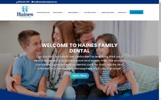 Haines Family Dental website
