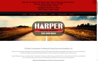Harper Driving School website