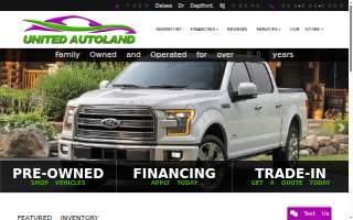 United Auto Land website