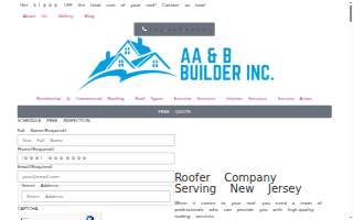 AA & B Builder website