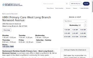 Hackensack Meridian Health Medical Group Primary Care website