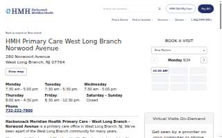 HMH - Primary Care - West Long Branch - Norwood Avenue website