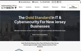 Monmouth Cyber | Managed IT Services & IT Support Company in Shrewsbury website
