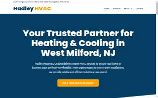 Hadley Heating & Cooling website