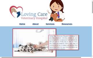 Loving Care Veterinary Hospital website