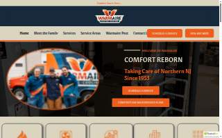 Warmaire Conditioning website