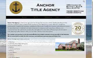 Anchor Title Agency, LLC website