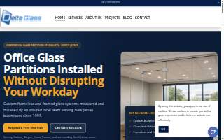 Delta Glass NJ website