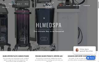 HL MED SPA website