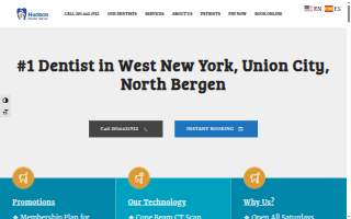 Hudson Dental Center West New York website
