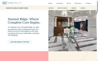 Complete Care at Summit Ridge of West Orange website