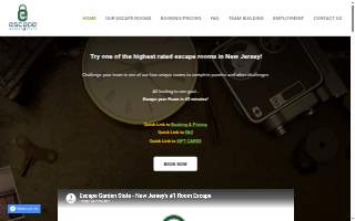 Escape Garden State website