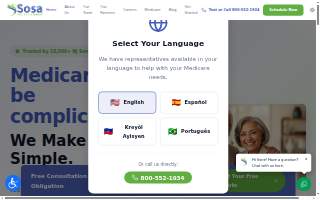 The Sosa Insurance Group website