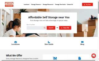 Trojan Storage of West Orange website