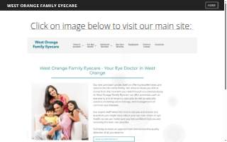 West Orange Family Eyecare website