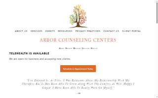 Arbor Counseling Centers website