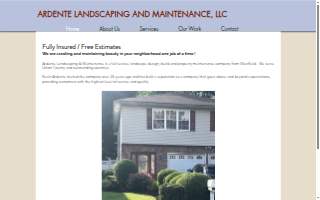 Ardente Landscaping website