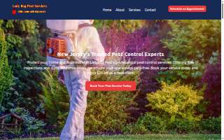 Lady Bug Pest Services website