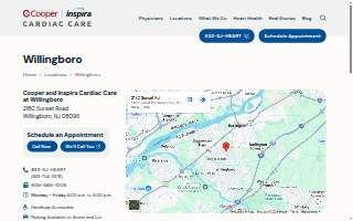 Cooper and Inspira Cardiac Care at Willingboro website