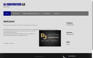 Dj Construction llc website