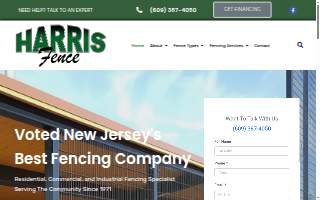 Harris Fence Corp of Willingboro website